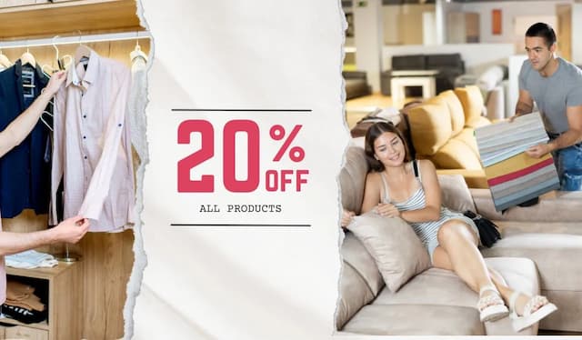Shop promotion banner