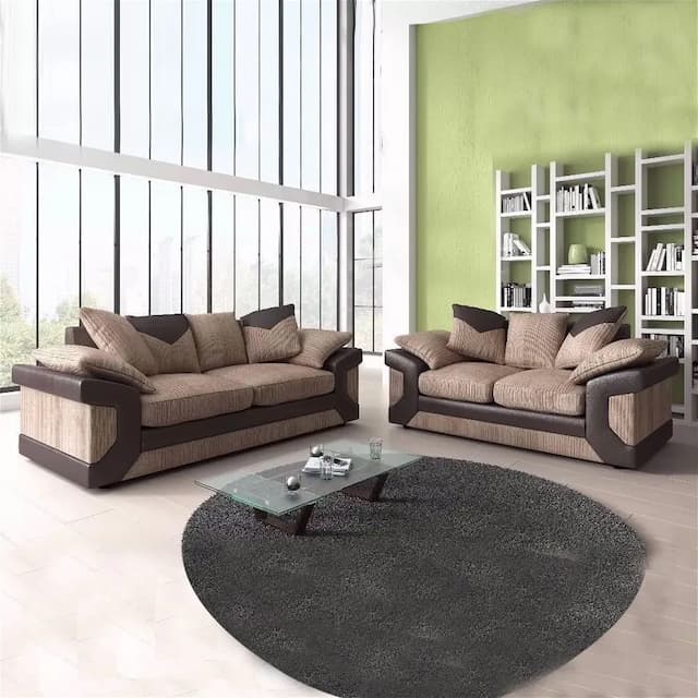Ambler Beige 3 Plus 2 Sofa Set