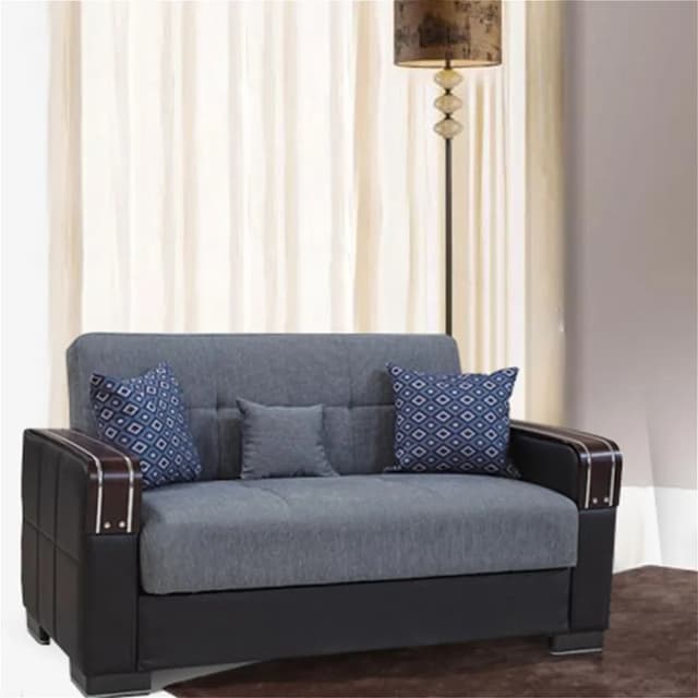 Raqi Grey 2-Seater Sofa Bed