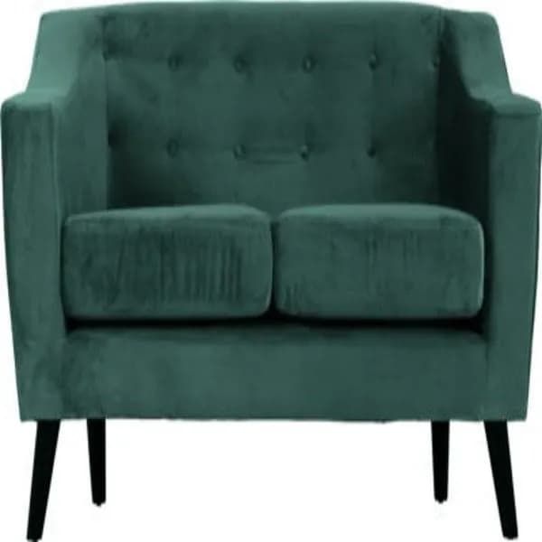 Ascot Green 2 Seater Velvet Fabric Sofa
