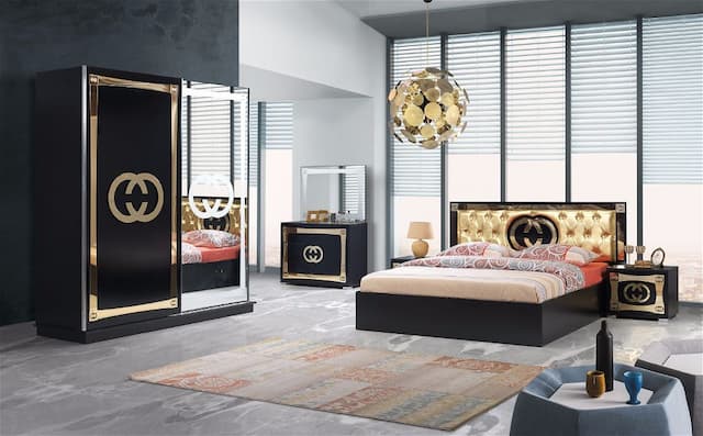 Watson Bedroom Set Golden