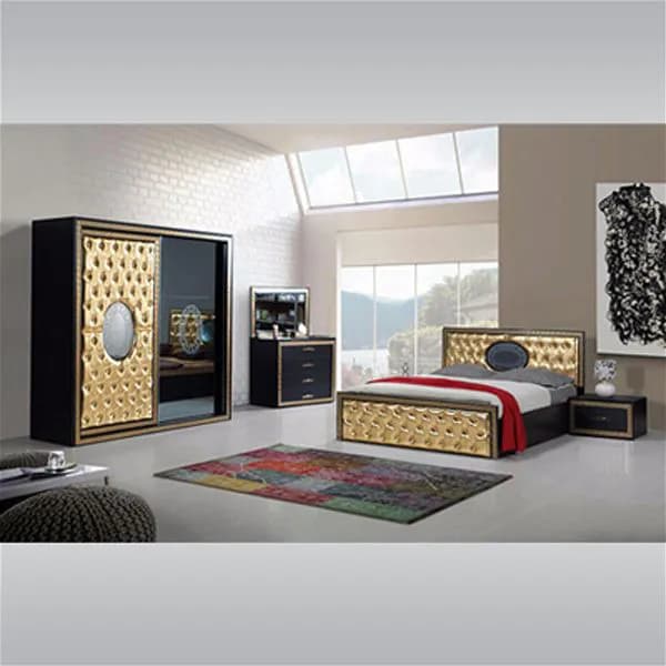 Ardee Bedroom Set Black And Gold