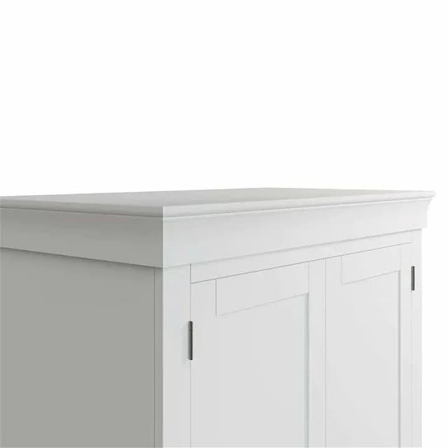 Braziar White 2 Door Wardrobe