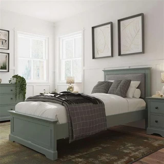 Reims Green Single Bed