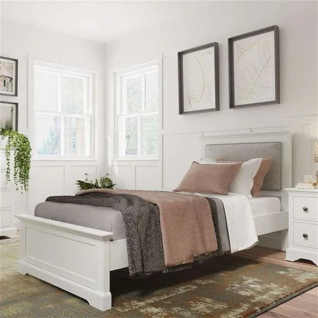 Reims White Single Bed