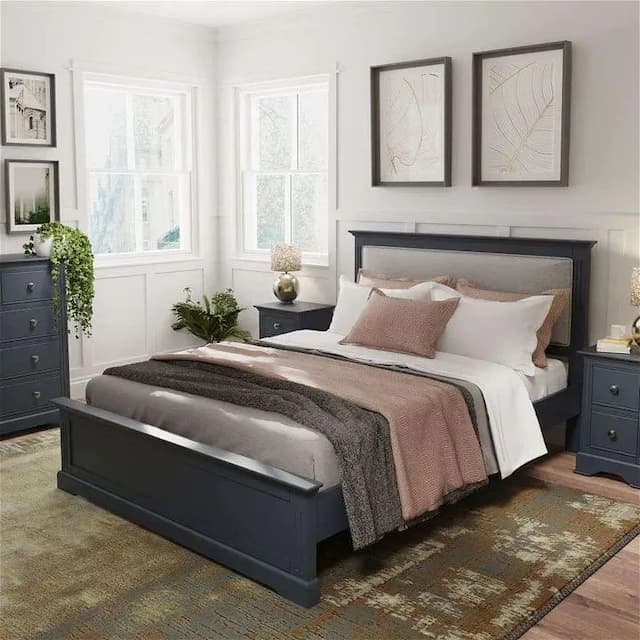 Mokub Dark Grey King Bed