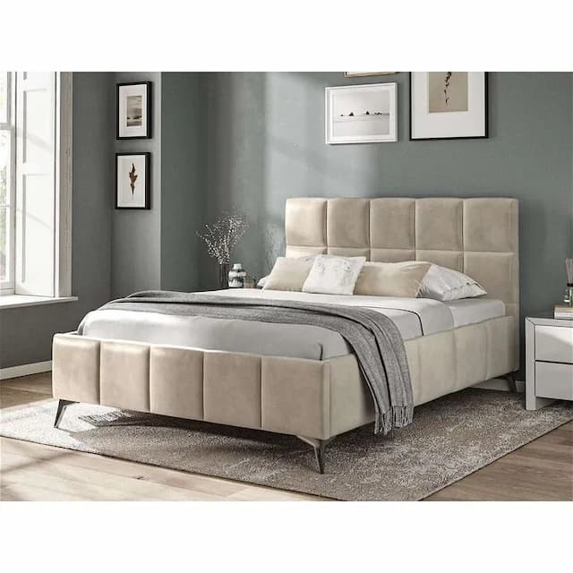 Bokal Beige Double Bed