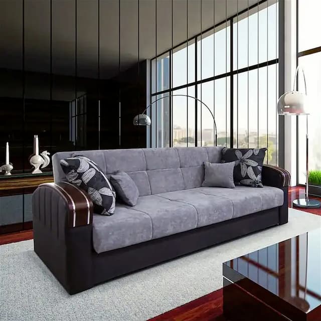 Fulgin Grey 3 Seat Sofa Bed