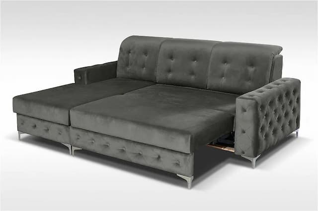 Bleaker Grey Corner Sofa Bed