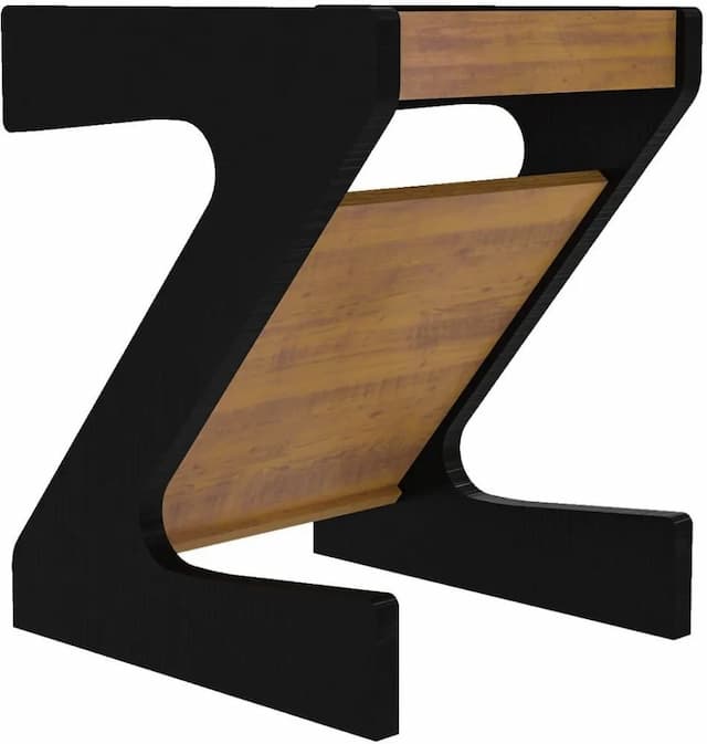 Z Side Table Black Pine Effect