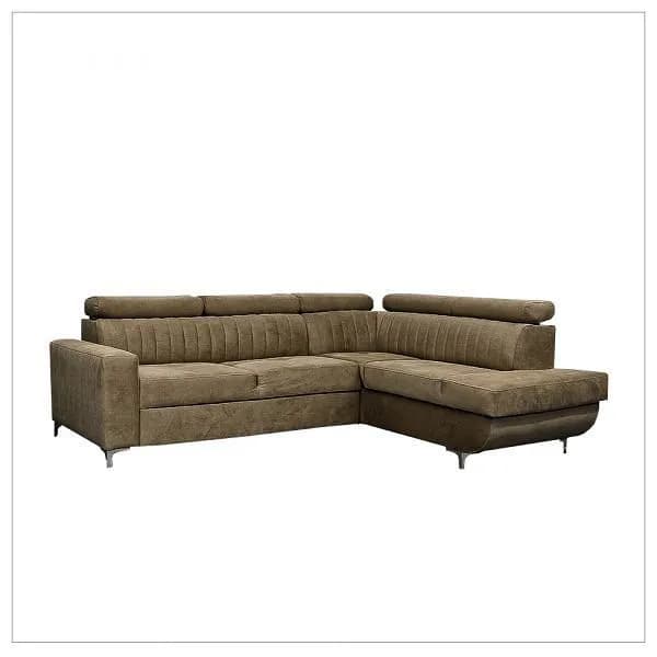 Zarate Camel L-Shaped Sofa Bed (Copy)