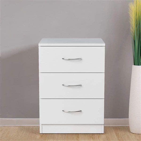 White Bedside Drawers