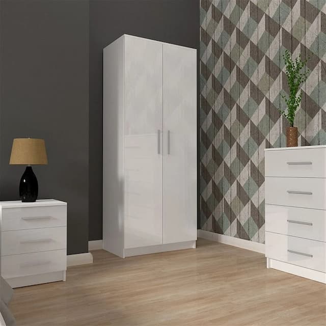 Horbey White 2 Door Set