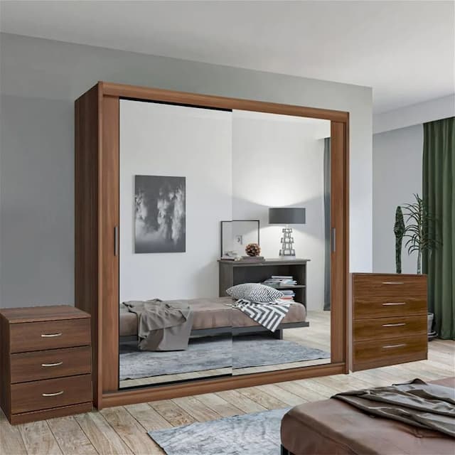 Montana Walnut Wardrobe Set