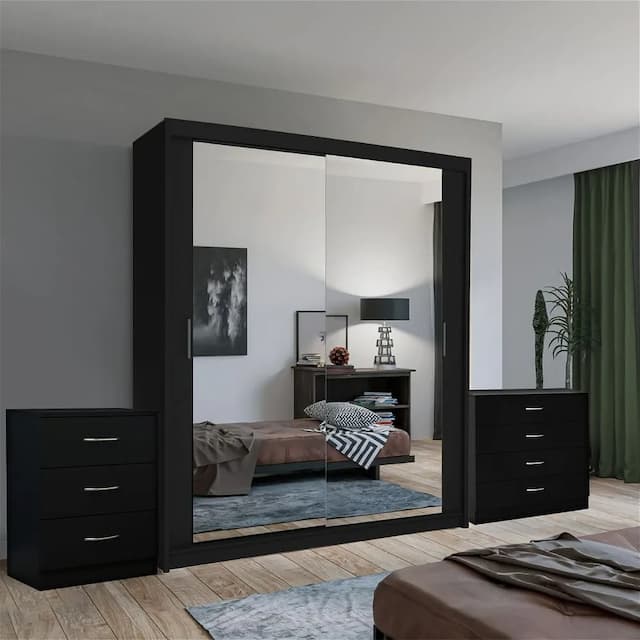 Montana Black Wardrobe Set