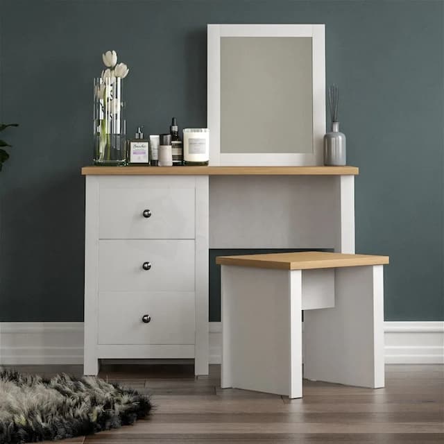 Dressing Table Set, White