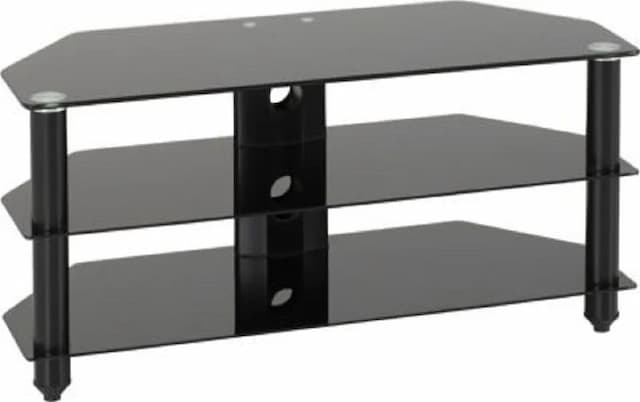 TV Stand Black Glass