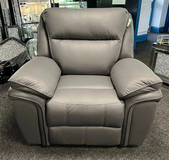 Porano Grey Single Seater Recliner Sofa