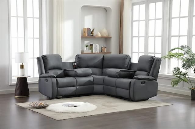 Stella Grey Recliner Corner Sofa