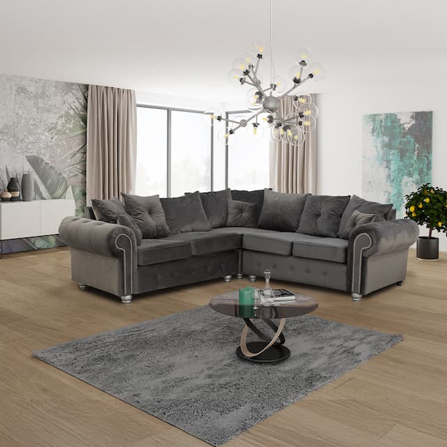 Atok Grey Corner Sofa