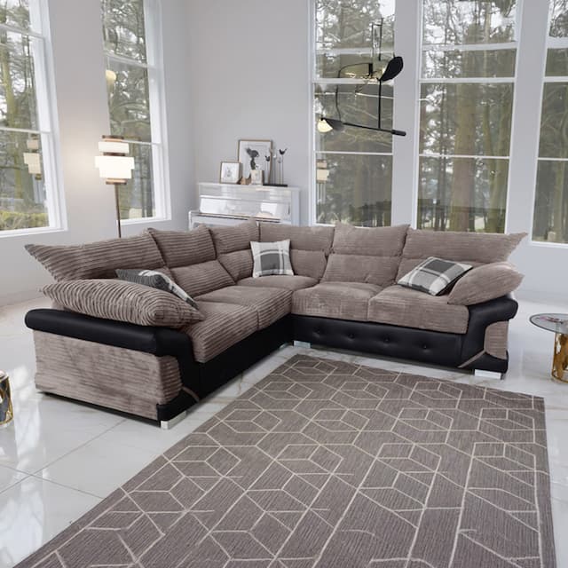 Feshi Brown Corner Sofa 