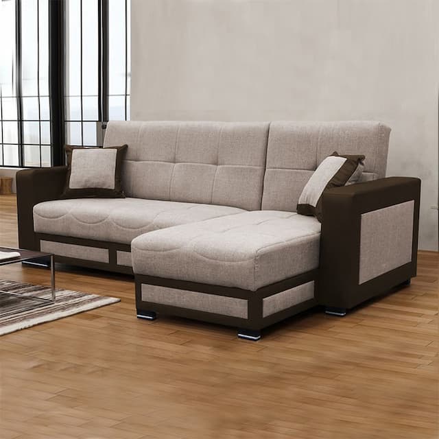 Gifu Corner Sofa Brown