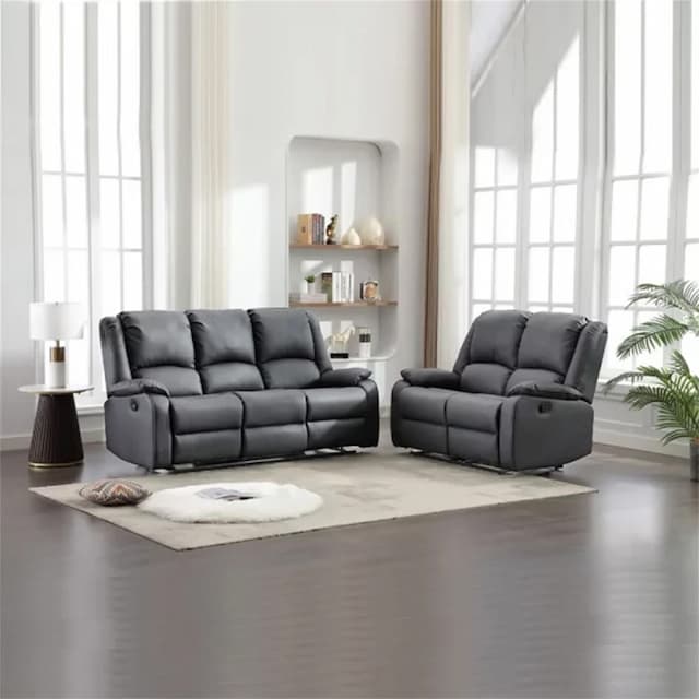 Sero Grey Recliner Sofa Set
