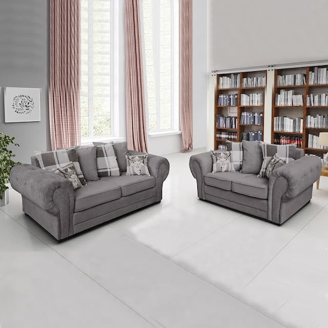 Bend Grey 3 Plus 2 Seater Sofa Set