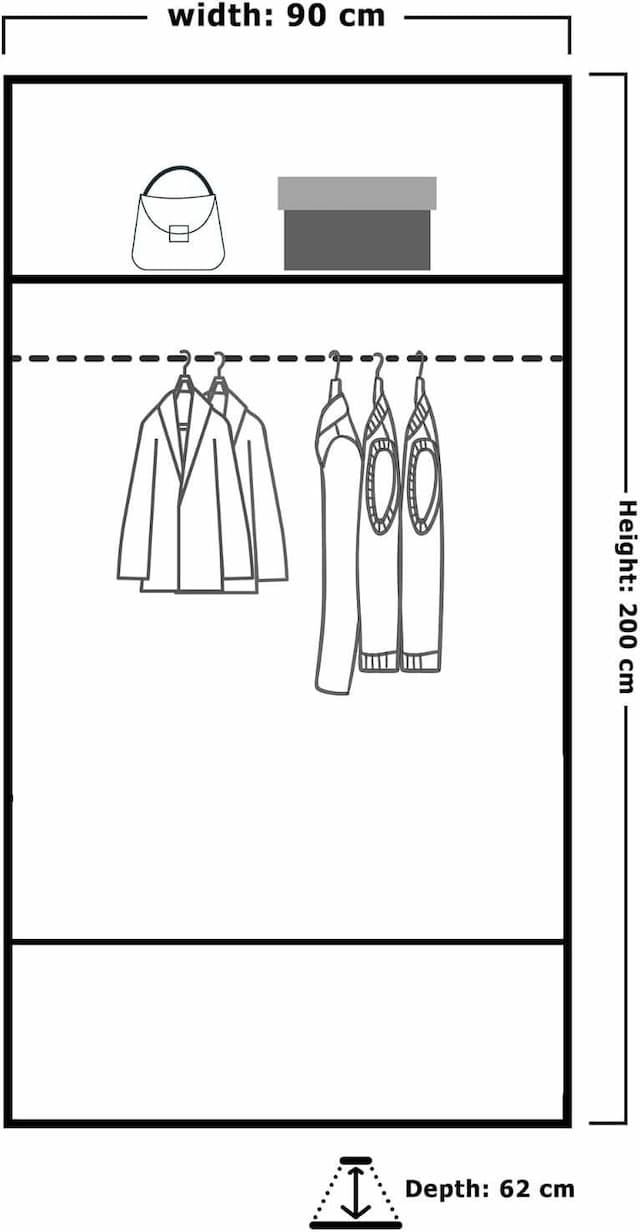 Montana Grey Wardrobe Set