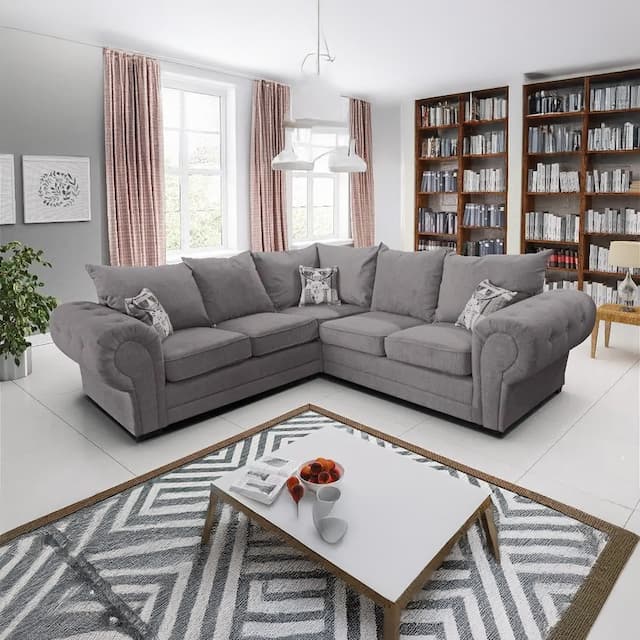 Assis Grey Corner Sofa