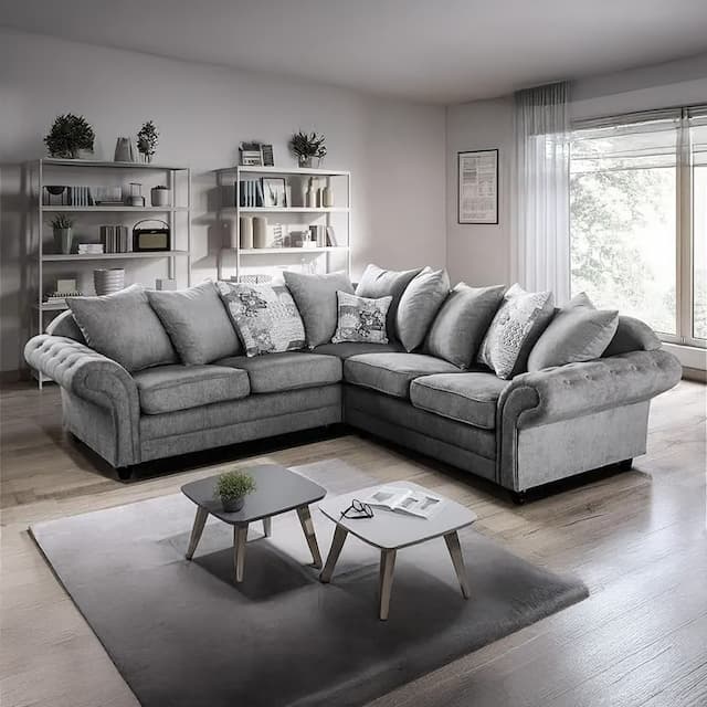 Barra Grey Corner Sofa