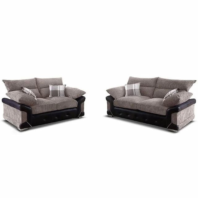 Betera Brown 3 Plus 2 Sofa Set