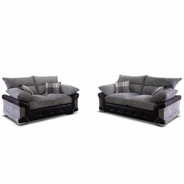 Betera Grey 3 Plus 2 Sofa Set