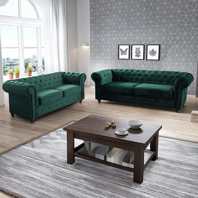 Dassi Green 3 Plus 2 Sofa Set