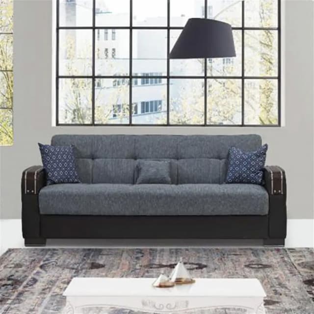 Palu Grey 3-Seater Sofa Bed