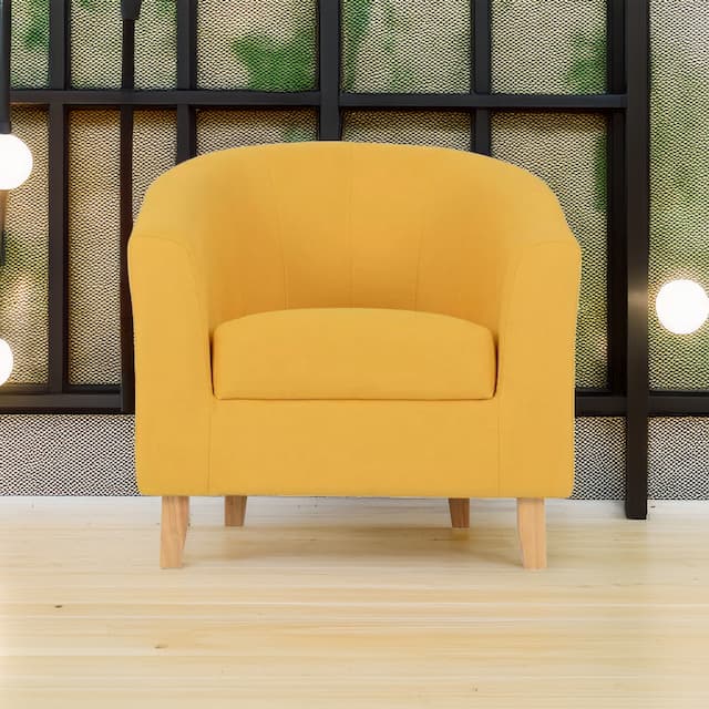 Tub Chair Mustard Fabric