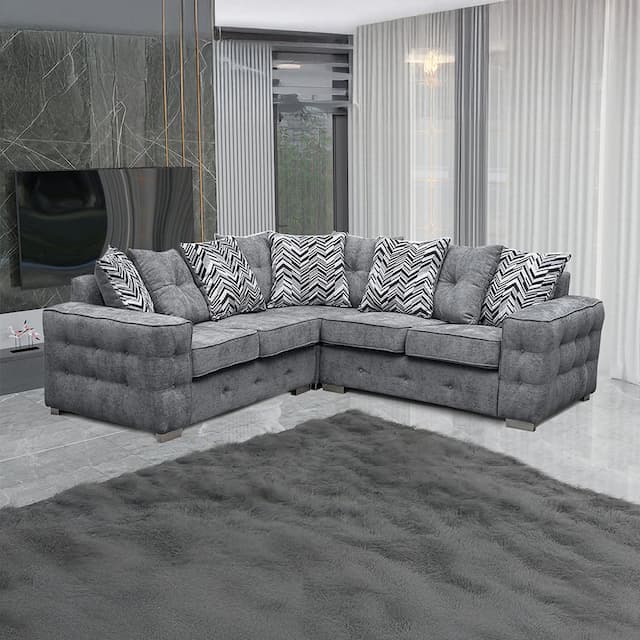 Tepic Grey Corner Sofa
