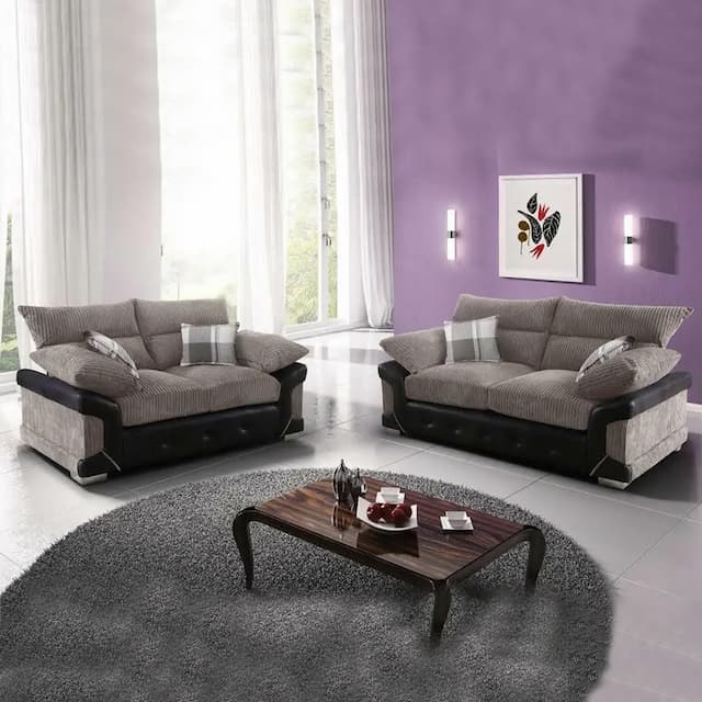 Betera Brown 3 Plus 2 Sofa Set