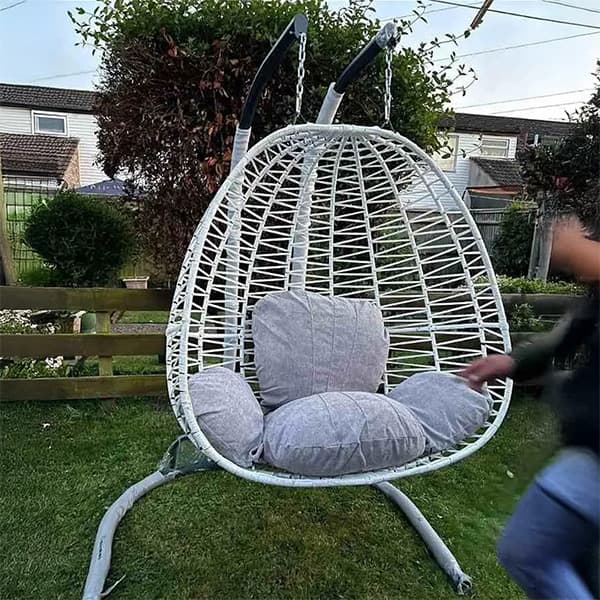 Palmi White Swing Chair