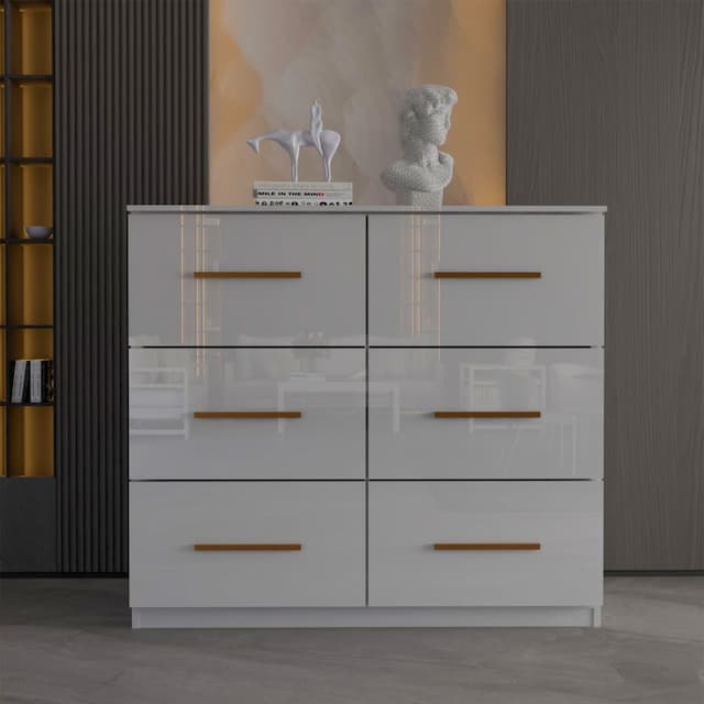 3+3 High Gloss Drawer 