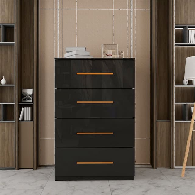 4 Chest High Gloss Drawer