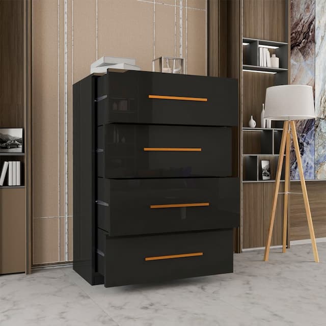 4 Chest High Gloss Drawer