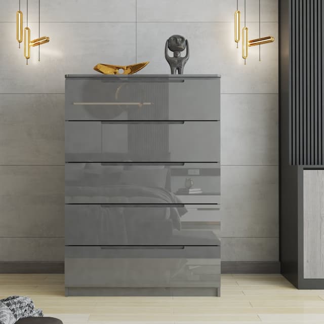 5 High Gloss Chest Drawer
