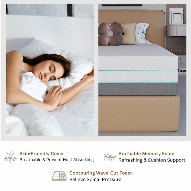 Box Pack Foam Mattress Pressure Relieving 